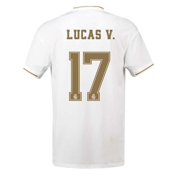 Camiseta Real Madrid NO.17 Lucas V. Replica Primera Ropa 2019/20 Blanco